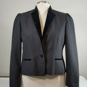 SASSON Eton Jacket Vtg 80s Blazer Waist Coat